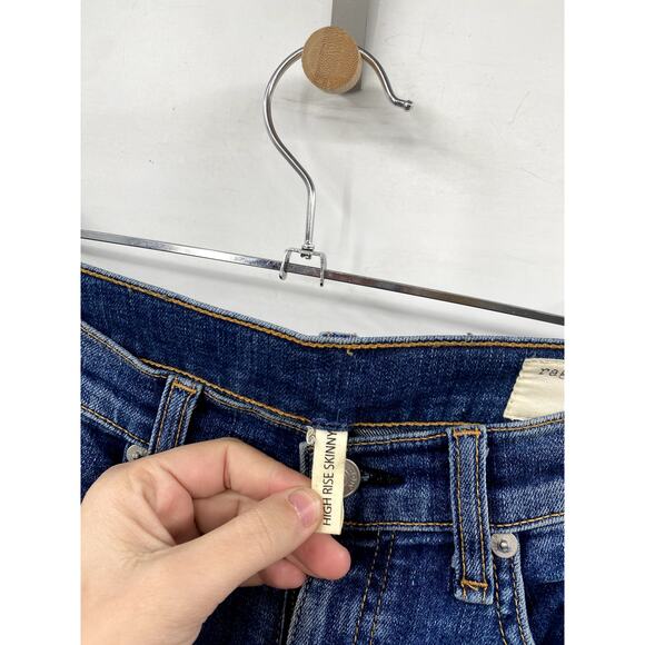 Rag & Bone Distressed high Rise Skinny Jeans - Picture 2 of 4